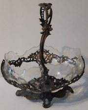 JARDINIERE CENTRE DE TABLE METAL ALLIAGE STYLE LOUIS XV ROCOCO EN MÉTAL ARGENTÉ