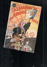 Livre ancien  1935 pub religion catholique scout almanach du croisé 96 pages