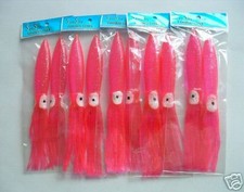 10 NEW Bulb Squid Trolling Big Game Lure Bait Skirt 7"