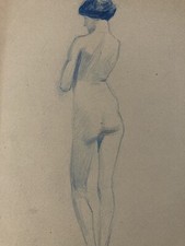 Dessin 1910 crayon papier - dessin,