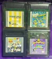 4 Games Nintendo Game Boy Color Stuart Little Toy Story 2 NSync M&M's Madness