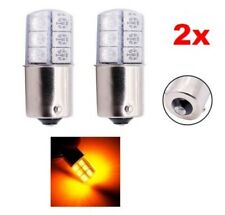 Ampoules BA15S LED P21 W Orange Veilleuses Gel 1156 pour Feux Clignotants 2pcs