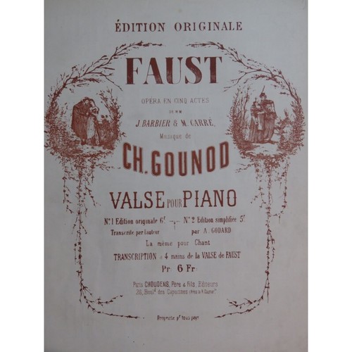 Gounod charles faust valse - faust,