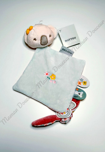 Doudou plat lali iris - iris, koala