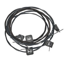 Orphee Jeu de 6 cordes de guitare classique en nylon noir pour musiciens