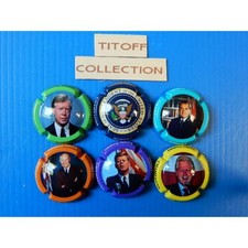 la série de 6 capsules de champagne robert jerome ( américains)