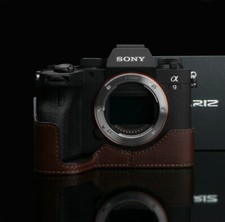 Gariz Half Étui Marron - Étui Sony Alpha 9 Mk II