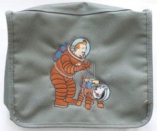 1999 TROUSSE de TOILETTE en tissu- HERGE TINTIN MILOU COSMONAUTE