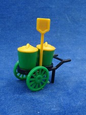 RARE ++ KINDER 1970 1980 CHARIOT AVEC KIT DE NETTOYAGE Trolley with sweeping kit