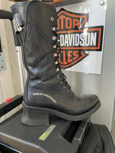 Bottes femmes cuir harley - cuir,