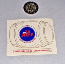 Autocollant/sticker TONNEAU LA BIERE   PARIS-CHILLY MAZARIN