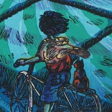 Furin Maru, impression sur bois encadrée, yeux doux, 1997