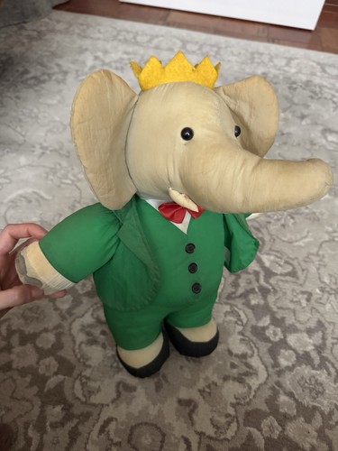 Vintage king babar plush - vintage,