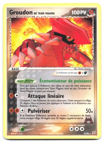 Carte pokémon groudon - carte,