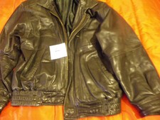 vintage blouson cuir Agneau Taille L couleur noire