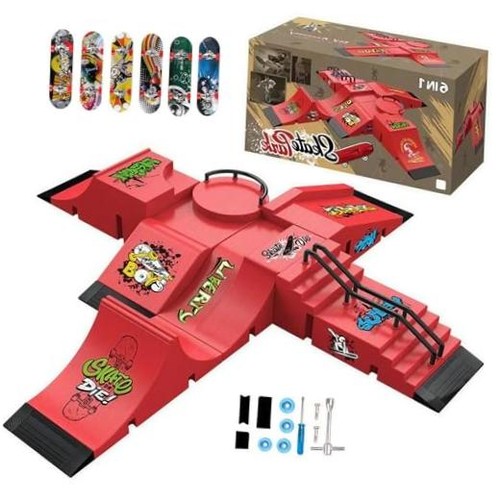 Fingerboard skate park set - fingerboard,