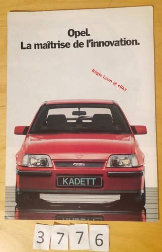 Opel gamme kadett corsa ascona - opel,