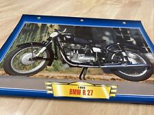 BMW 250 R27 1960 fiche carte moto passion collection Atlas