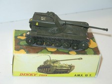 DINKY TOYS, char AMX 13 militaire derniére version, chenilles en NYLON ref 801 M