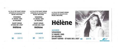 Rare ticket billet concert - billet,