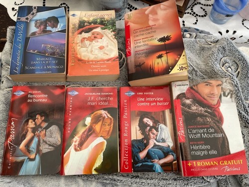 Lot livres 5 harlequin - de,