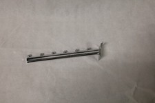 Branche chromée inclinée pour gondole magasin – 7 billes stop – Lot de 10