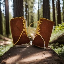 BOTTINES EN FEUTRE POUR POUPÉES ANCIENNES (OU AUTRE) LONGUEUR DE PIED  4CM