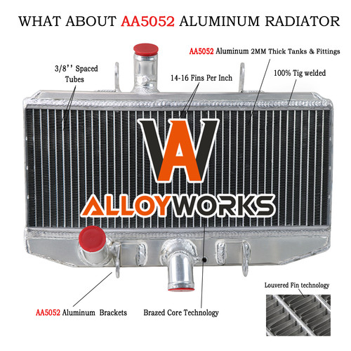 Rangée aluminium radiateur - rangée,