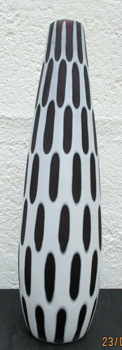 Vase moderniste verre double