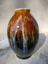 GROS VASE OVOÏDE EN FAIENCE