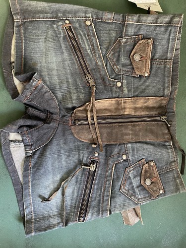 Short jean neuf - jean, pelle