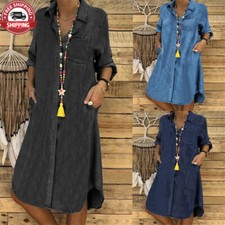 Robe Chemise Longue En Jean