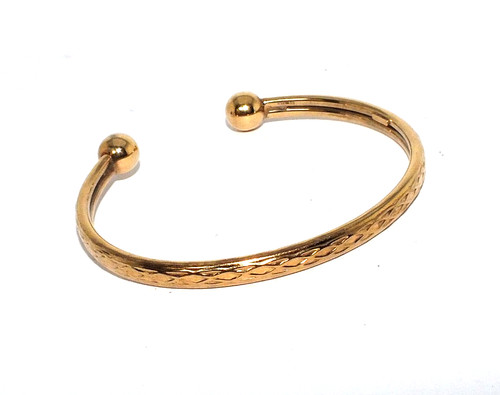 Bracelet jonc jaune - bracelet, 9ct