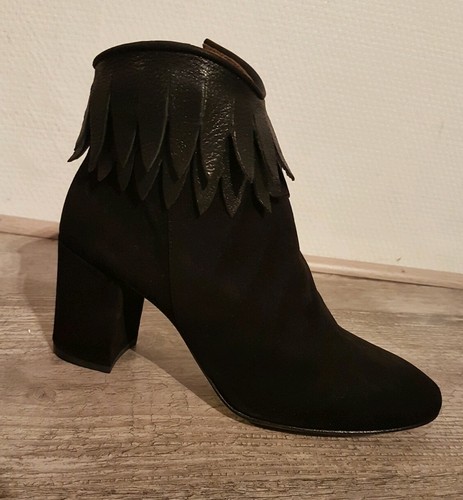 Destockage bottines cuir noir - destockage,