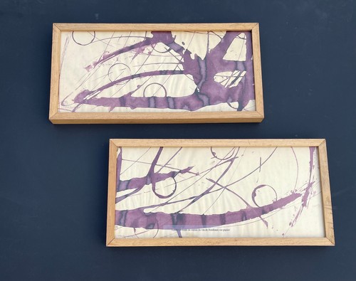Pair signed paintings - signed,