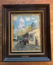 TABLEAU LA BASALIQUE DU SACRÉ-COEUR DE MONTMARTRE MAURICE UTRILLO EMAUX/CUIVRE