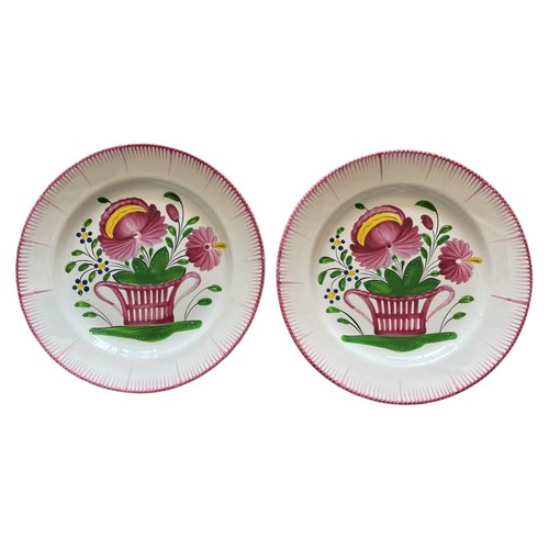 Assiettes panier fleuri - assiettes,