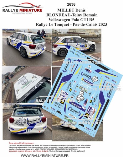 Decals ref 2636 vw - 1/43,