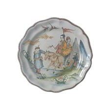 Ancien Plat faïence, décor
