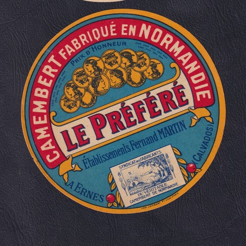 Ancienne étiquette fromage - étiquette,