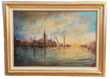 Venise Huile sur toile par Pierre Germain (13 Côte Bleue) dans le gout de ZIEM