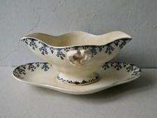 saucière en porcelaine Terre de Fer Gien, Florence, Porcelain Saucer 19th