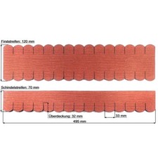 Bardeaux Tuile Plate 33 MM Première, Boîte à Lettres Mini-Dachschindeln Amateurs
