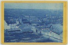 Cabinet circa 1875. Cyanotype