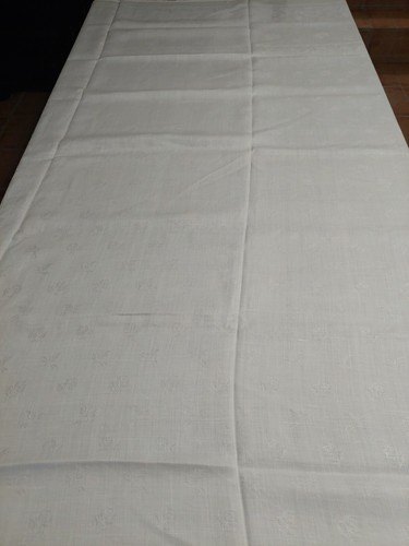 Linge ancien nappe lin