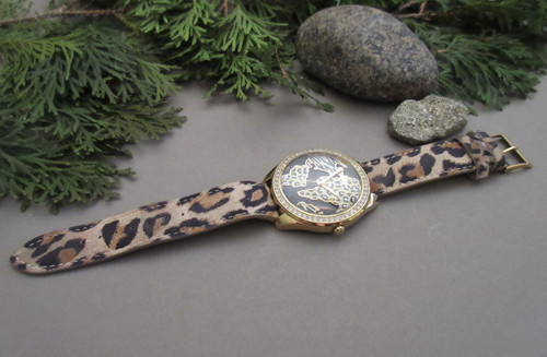 Guess leopard watch leather - guess,
