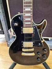 Guitare électrique Grassroots Les Paul Custom Type noire utilisée du Japon av...