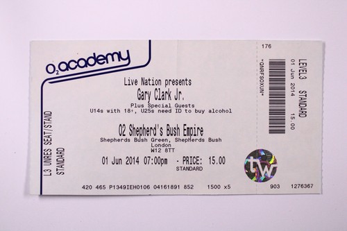 Billet concert gary clark - concert,
