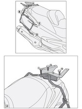 Porte-Valises Latéral Givi PL3104 pour Valises E21 E22 Suzuki Burgman 650 2013