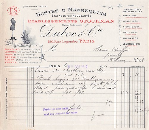 Paris fabricant duboc - 75,